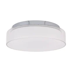 Wohnliche LED Deckenleuchte Glas IP44 12W blendarm