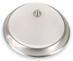 Wohnzimmerlampe Glas rund Ø30cm in Nickel ELENI