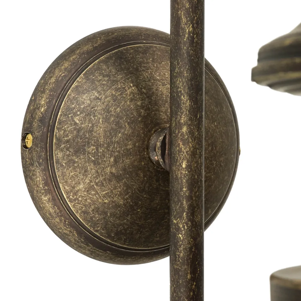 XL Außenwandleuchte Amalfi Echt-Messing Handarbeit