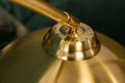 XXL Bogenlampe Metall 205 cm E27 Retro elegant in Gold