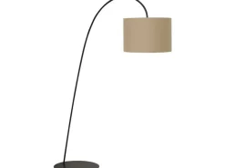 XXL Bogenleuchte in Kaffee-braun