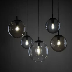 XXL Hängeleuchte Rauchglas H: 220 cm B: 400 cm verstellbar