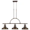 XXL Pendelleuchte RURAL in Bronze Lampe 3xE27