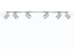 XXL Spot Strahler FALERIA Grau 120 cm lang 6x GU10